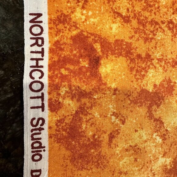 Northcott Studio 14881 Quilting Cotton Orange Red Print Fabric Fall Autumn Sew - Picture 3 of 12